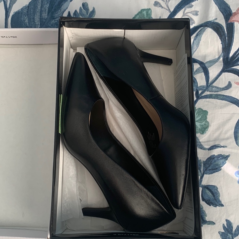Alfani Black leather heels